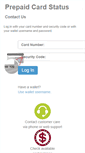 Mobile Screenshot of prepaidcardstatus.com